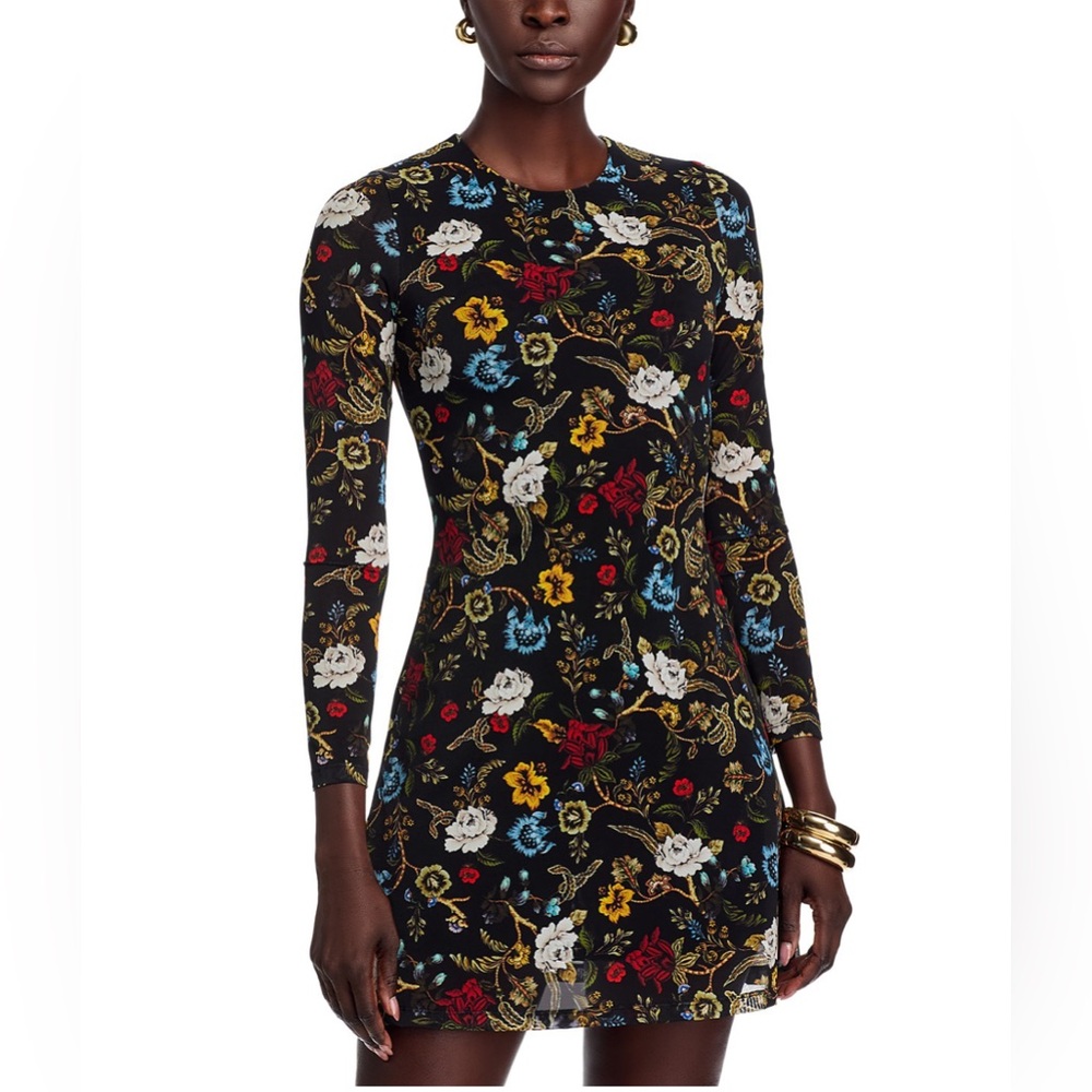 ALICE AND OLIVIA Delora Floral Print Mini Dress size 2
